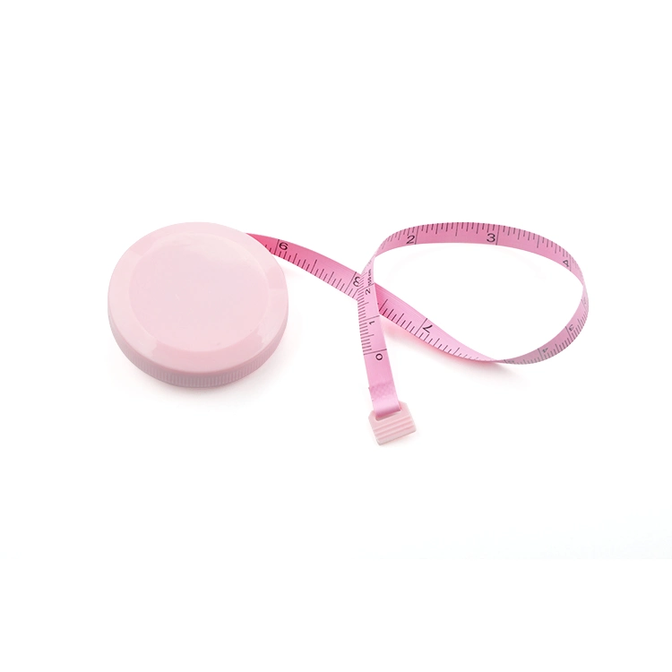 60-Inch 1.5 Meter Soft Pink Retractable Measuring Tape, Pocket, Body Tailor Sewing Craft Cloth Tape Measure