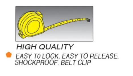 High Quality Steel Measuring Tape with Rubber Coat (FMT-012)